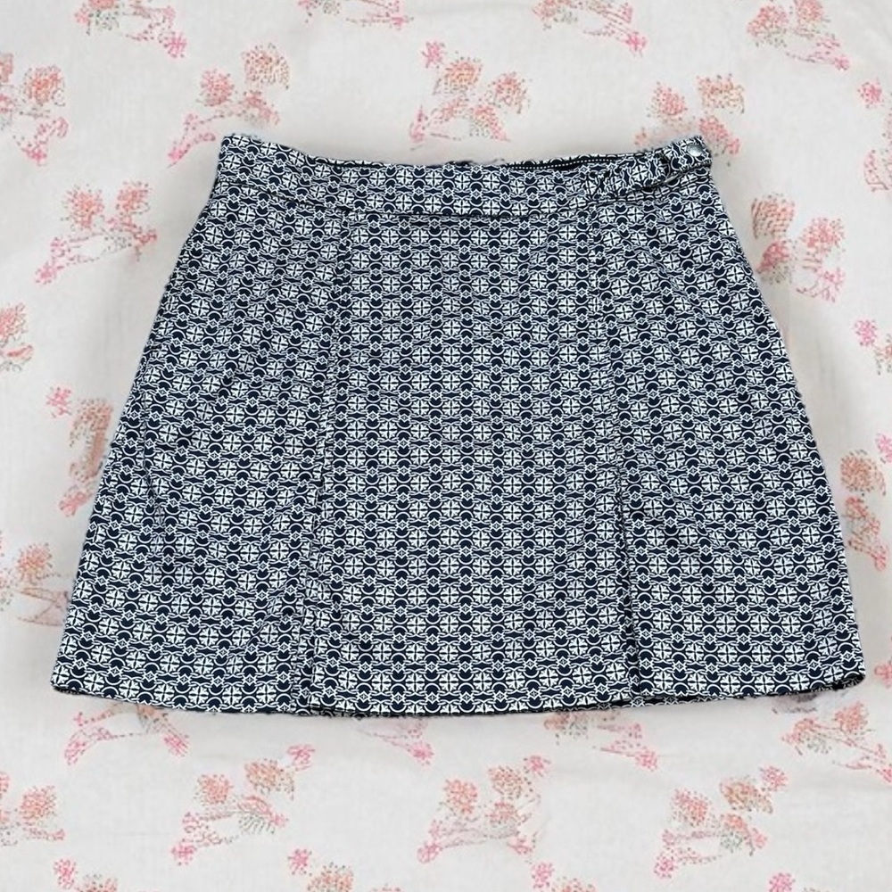 TOMMY HILFIGER GOLF (10) Skort Skirt Abstract Pattern Regular Fit Pleats Pockets